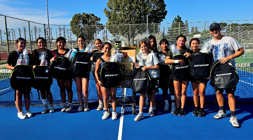 Giving support to high school tennis teams